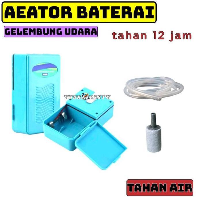 3sahajagroup   - aerator mancing pakai baterai & usb power bank untuk udang hidup