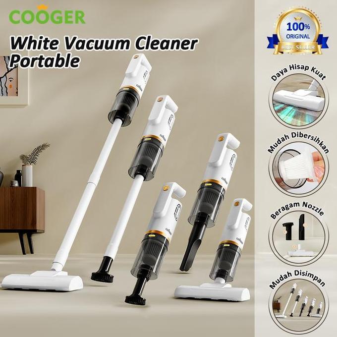 COOGER Vacuum Cleaner Mini Portable Wireless Penyedot Debu Serbaguna