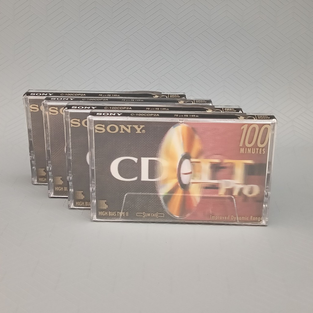 Kaset Kosong SONY Tersegel Untuk Lagu Dan Rekaman CD-IT Pro 100 Minute High Bias Type II