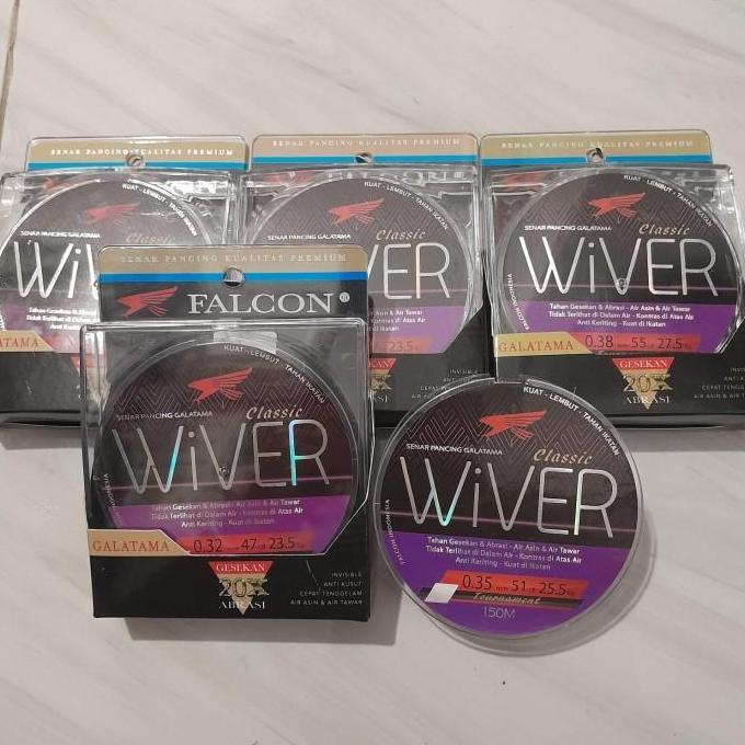 Senar Benang Tali Pancing Falcon WIVER 150 Meter / GALATAMA Kuat Terla Umpan