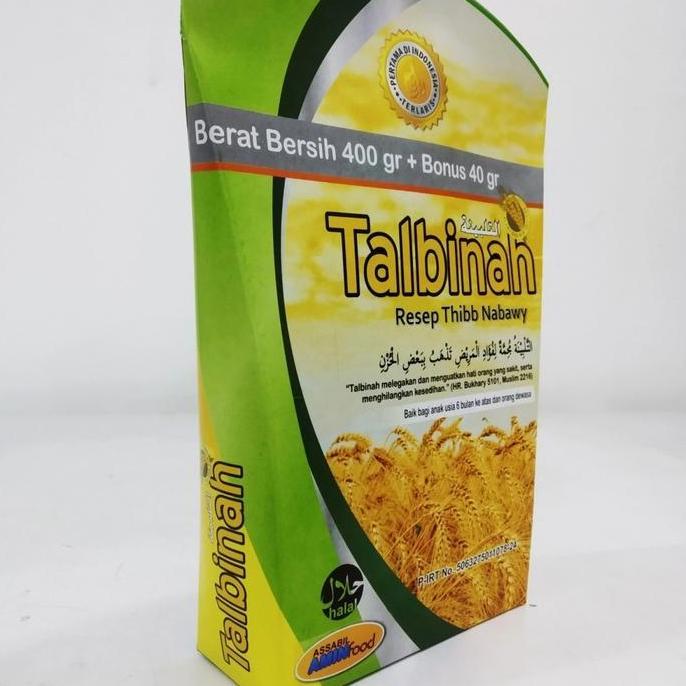 Kriuk- Tepung Talbinah Assabil Amin Food Untuk Pencernaan (400Gr+40Gr)