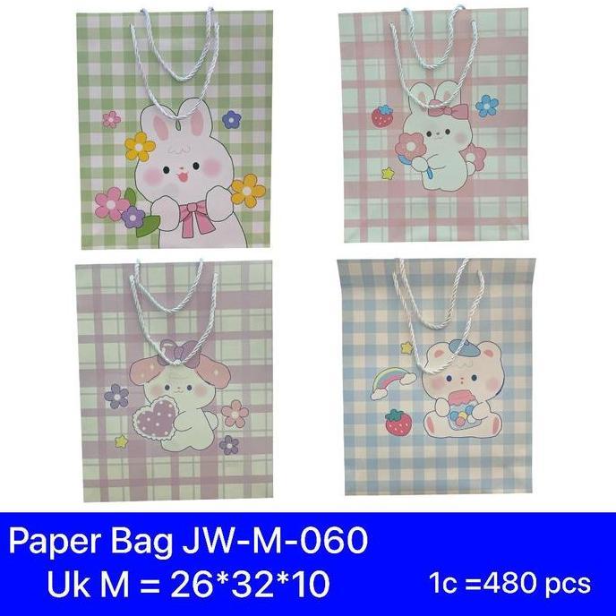 PAPER BAG JW-M-060 [PCS]  Tas Kertas Motif Lucu