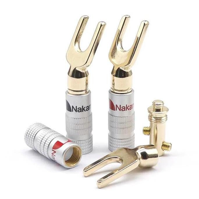 cvbelling / Jack Banana U Fork Y Spade Plug Speaker Nakamichi 24 K Diskon