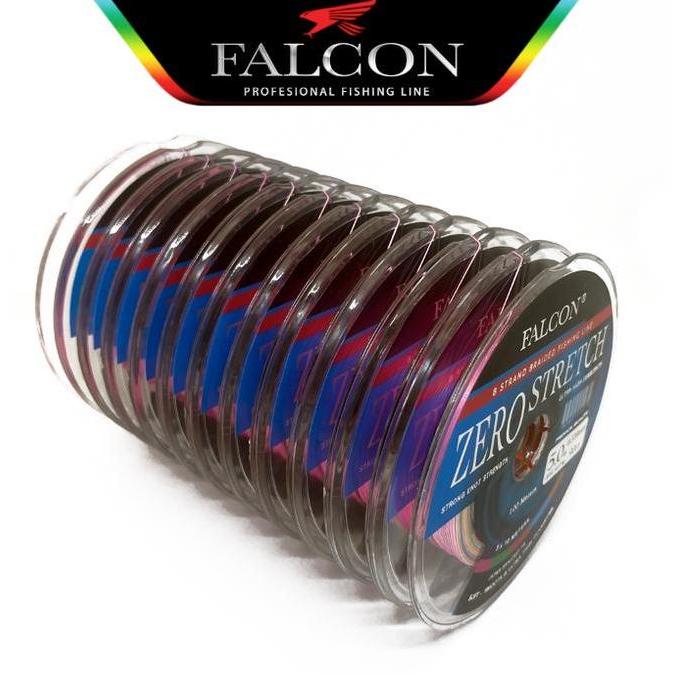 senar PE X8 FALCON ZERO STRETCH BRAIDED PE Mancing Pancing