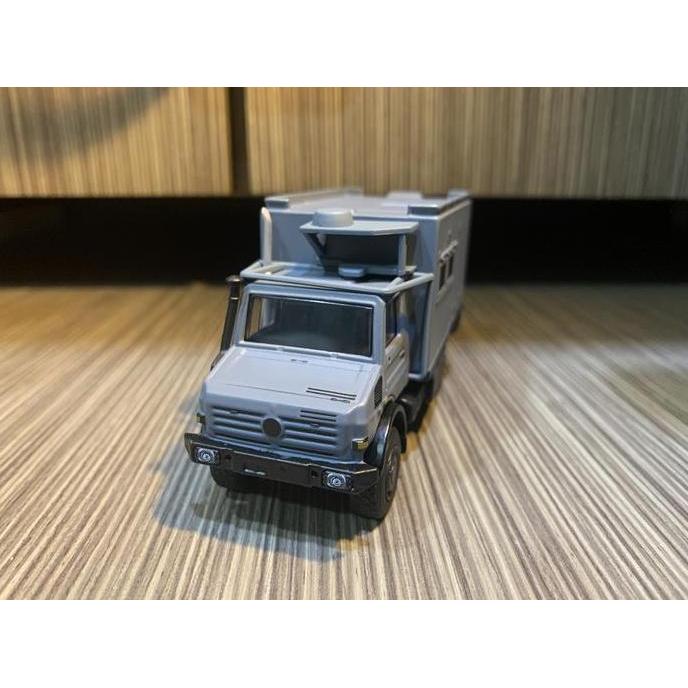 Promo Scale 64 Diecast Xcartoys Mercedes Benz Unimog Gray #130 Cod