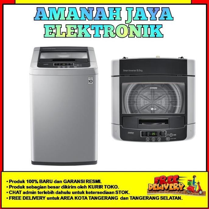 LG MESIN CUCI 8 Kg TOP LOADING T2108VSPCK | LG T2108VSPCK T2108 VSPCK