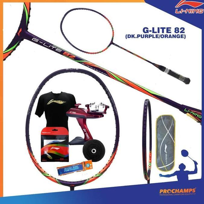 mercusuar.cv PAKET LINING G LITE 82 RAKET BADMINTON ORIGINAL Diskon
