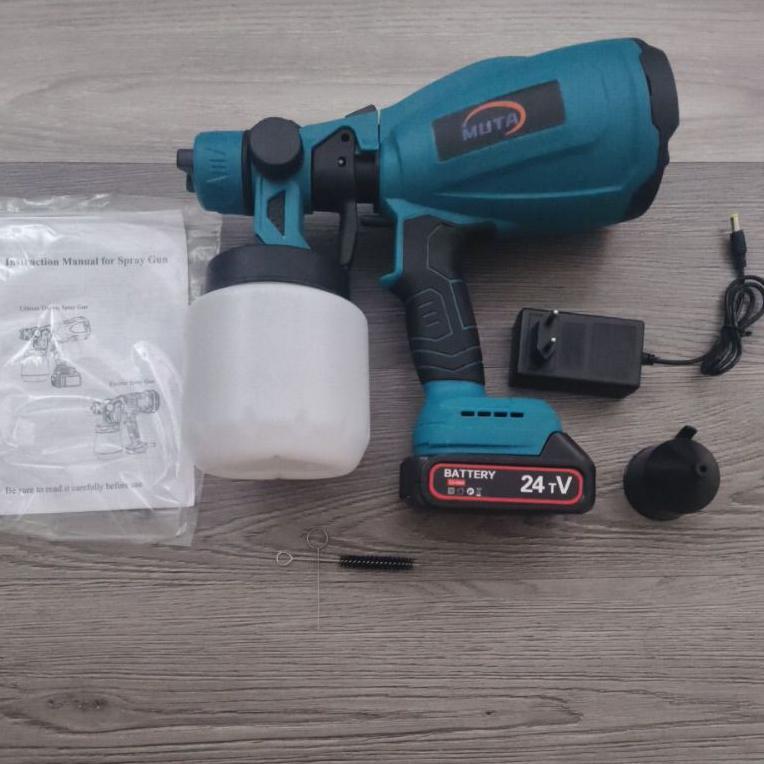 Spray Gun Cat Cordless Elektrik Sprayer Gun Mesin Cat Tembok Genggam