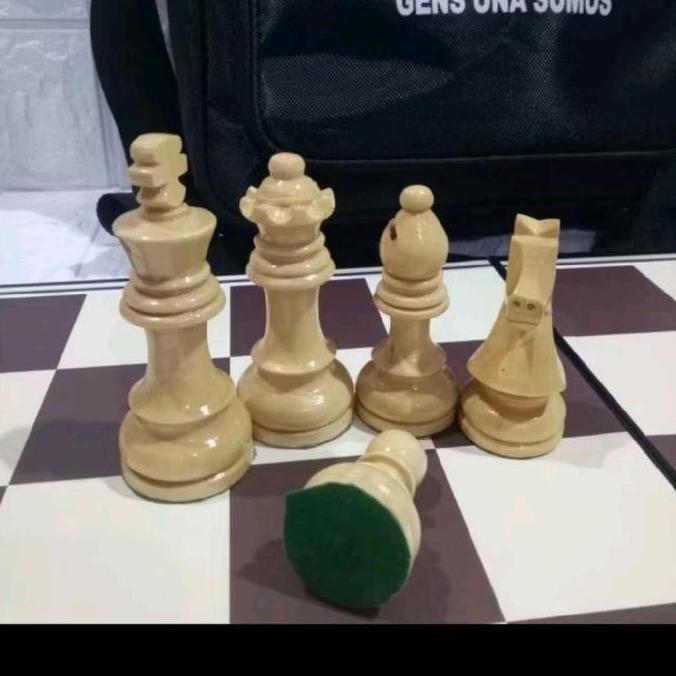 Promo Catur Lipat Bidak Kayu Percasi Paket Lengkap Degan Jam Catur Permainan Games Board Cod