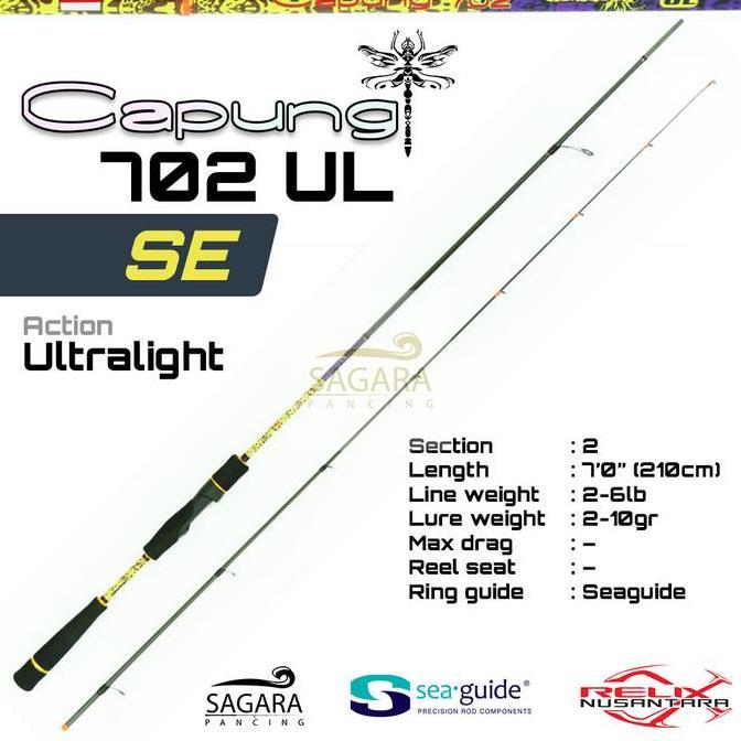 Joran Capung 702 SE ( Special Edition ) Relix Nusantara | Joran Casting | Joran Ultra Light