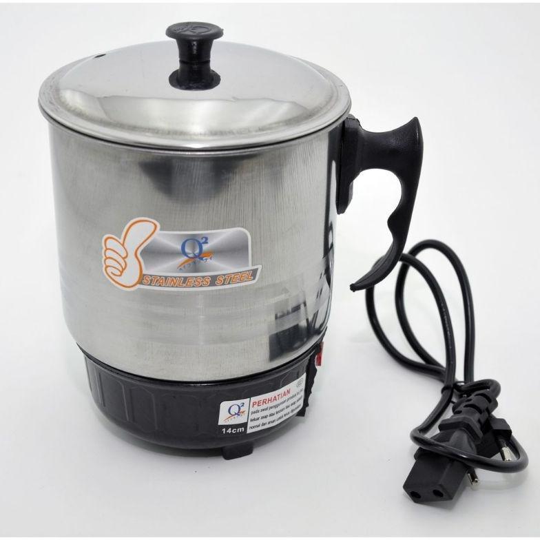 BEST DEALS Teko Listrik Pemanas Air Low Watt 1 liter Teko Listrik Watt Kecil Mug Elektrik Stainless