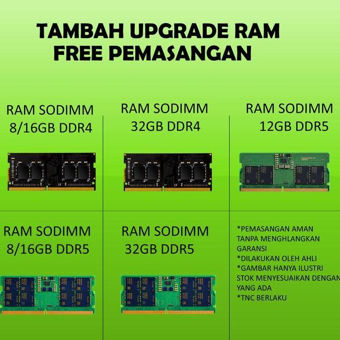 Com- Tambahan Memory Ram Untuk Upgrade Ddr5/Ddr4 Trade In
