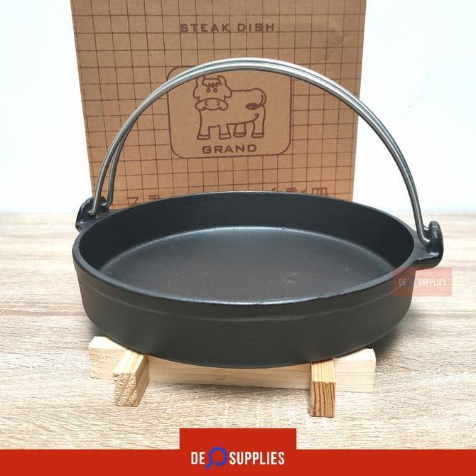 Ready Sukiyaki Pan Hotplate Bulat + Tatakan | Kangkung Hotplate Cast Iron [SK-25]