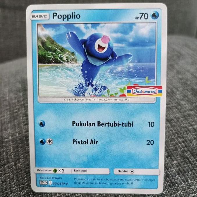 Pokemon indonesia TCG popplio 004/SM-P indomaret promo