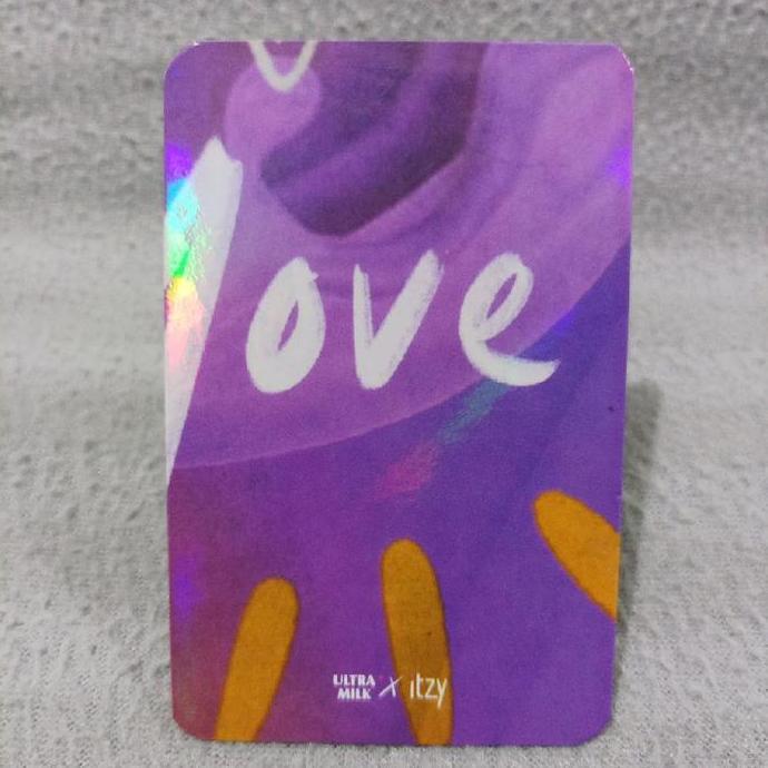 Official ultra milk itzy photocard - itzy full member
