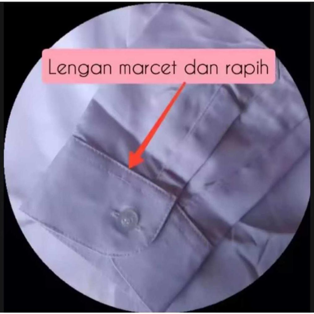 Termurah  Baju Putih Lengan Panjang Seragam Sekolah Sd Kain Gs Oxford