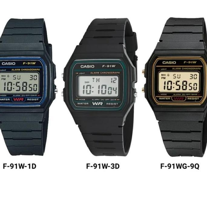 JAM CASIO F91W F-91W-1D ORIGINAL