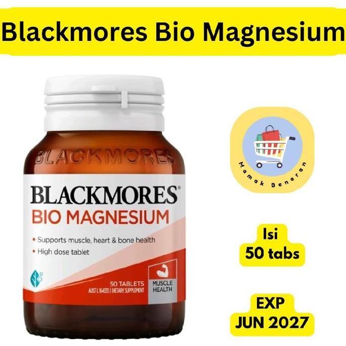 Blackmores Bio Magnesium Mg isi 50 tab untuk muscle heart and bone health
