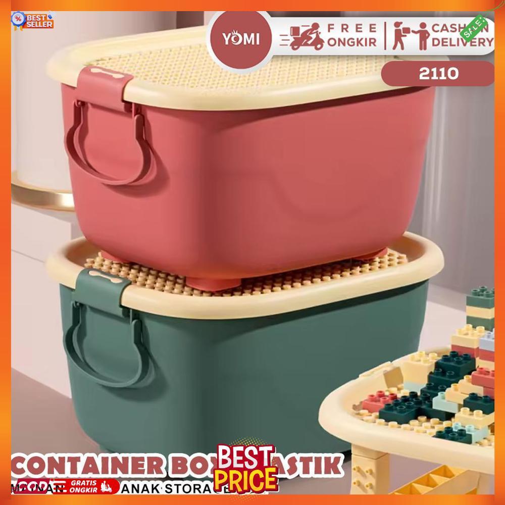 Terlaris Yomi - Mainan Block Anak-2110 / Storage Box / Container Box Plastik / Meja Dan Kursi Anak