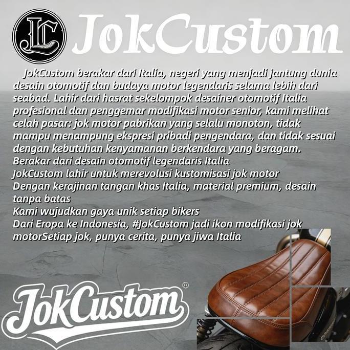 Stok ReadyJokCustom Merek dari Italia Sarung Jok Motor Carbon 3D Kulit Premium Anti Cakar Kucing Var