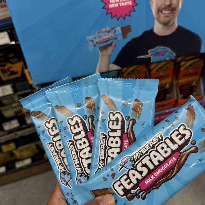 Feastables Mr Beast Ba Chocolate 3560Gr Usa Coklat Mr Beast Ready Sto Milk Chocolate Dark Chocolate 