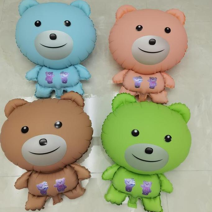 (PASTEL) BERUANG KECIL PASTEL (BALON GAS/FOIL/TERBANG/KARAKTER) 1pack=50pc