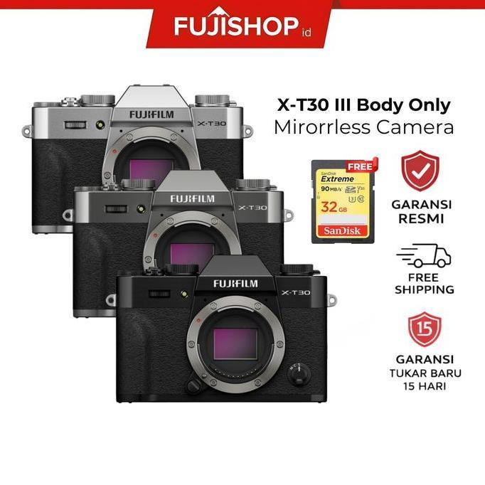 Fujifilm XT30 III Body Only Mirrorless Camera / Fujifilm X-T30 III XT30 Mark III /  Fujifilm X-T30 I