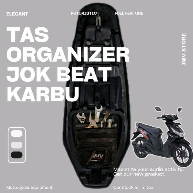 TYCH KANTONG JOK MOTOR BEAT KARBU TAS ORGANIZER JOK MOTOR  AKSESORIS MOTOR TAS PERKAKAS TAS ALAT TAS