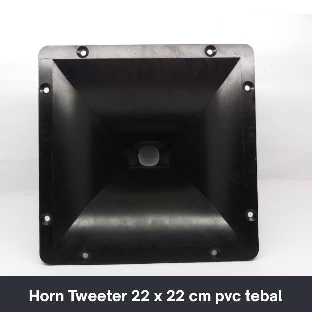 $+$+$+$+] Horn 22x22 drat plastik pvc horn tweeter tweter | 22 x 22 horn persegi