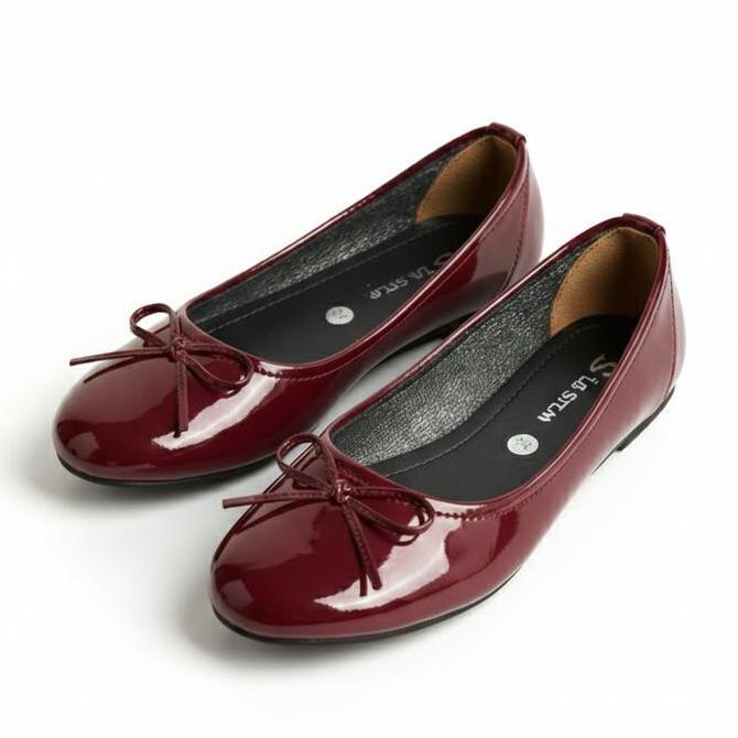 SEPATU FLAT SHOES ANAK WANITA TERBARU DN. DASI KEKINIAN READY SIZE 31-40 BERKUALITAS VIRAL