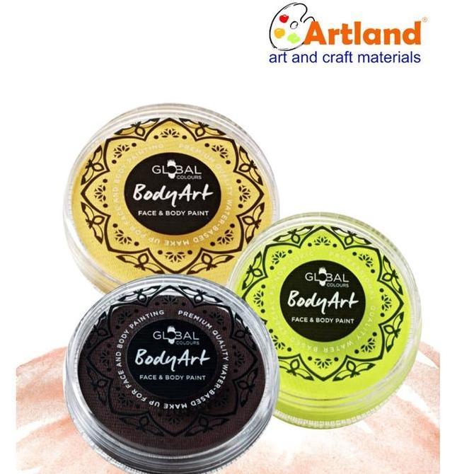 Waiyulimanshop - Global Colours BodyArt Cake 32g Face & Body Paint Non-Toxic, Water-Based
