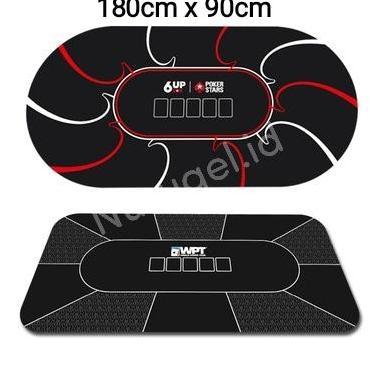 mka_jayadira - playmat texas holdem poker 180cm x 90cm karpet alas meja playing mat games toys card 