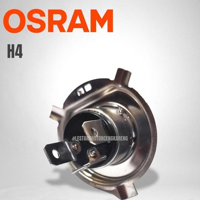 Lansungkirim- Lampu Bohlam Depan Besar Mobil Halogen Bulb H4 Osram 12V 60/55W