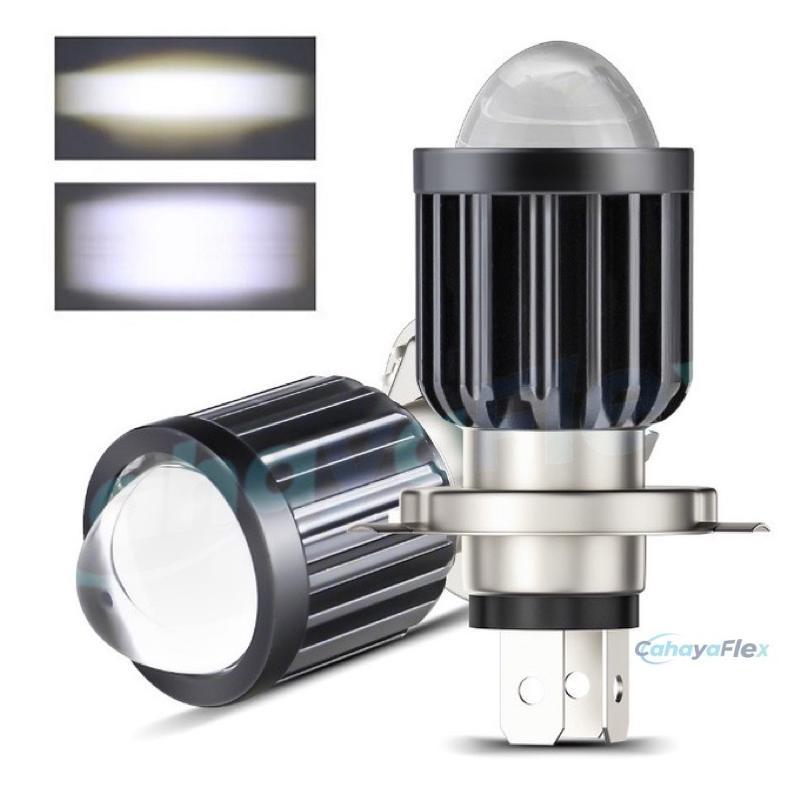 NEW Lampu Depan Led H4 Laser 2 Warna Promo Lampu Led Laser H4 H6 LASER Waterproof Putih Kuning