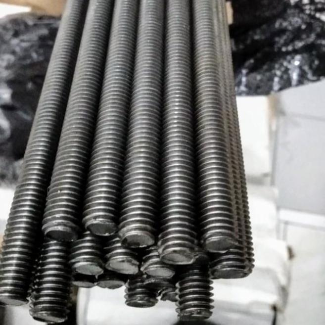 As Drat Baja 8.8 M12 X 1 Meter / Long Drat Baja Hitam Grade 8.8