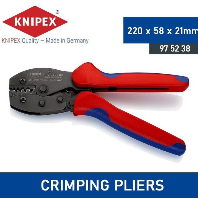 Terlaris Knipex Tang Crimping 97 52 38 Knipex Preciforce Crimping Pliers