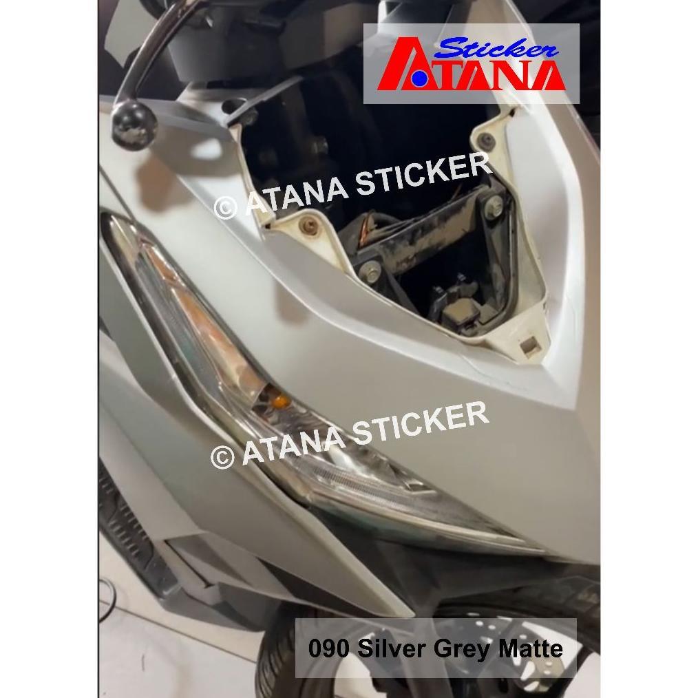 100% AMAN Skotlet Silver Glossy Doff Metalik Dop Abu Grey 090 Perak Candy Cutting Stiker Anti Gores 