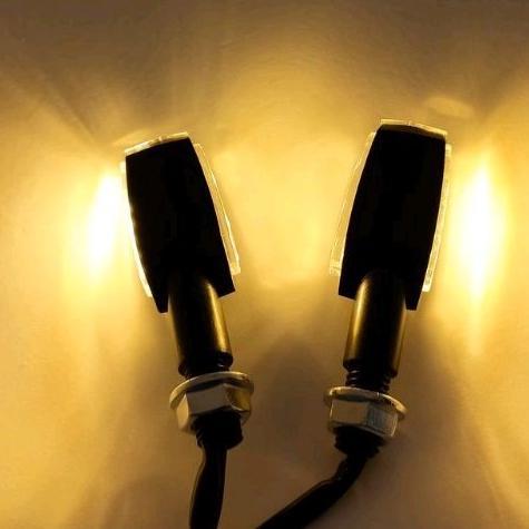 Discount Sepasang Lampu Sein Mini Dua Sisi Moge | Mini Sen 3x6 Led Motor
