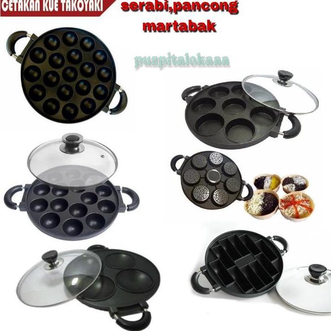 CETAKAN KUE TAKOYAKI | MARTABAK MINI | SERABI | KUE PANCONG CAKE PAN