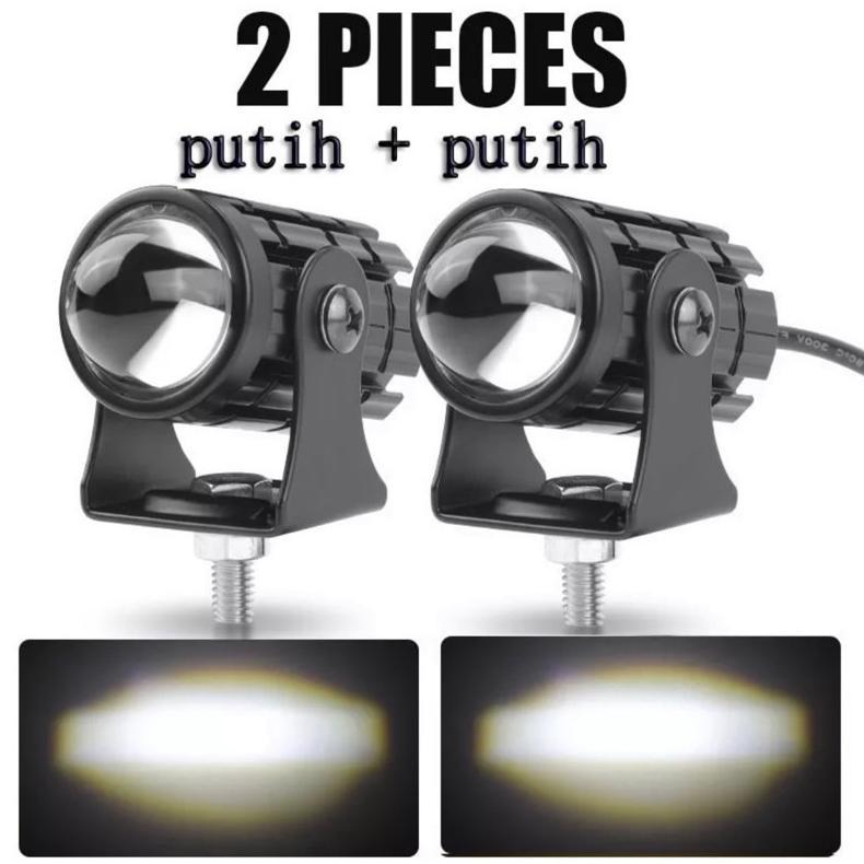 PROMO LED LAMPU SOROT LASER/Mini D2 Laser Gun/Lampu Tembak Sorot Foglamp tambahan motor/mobil
