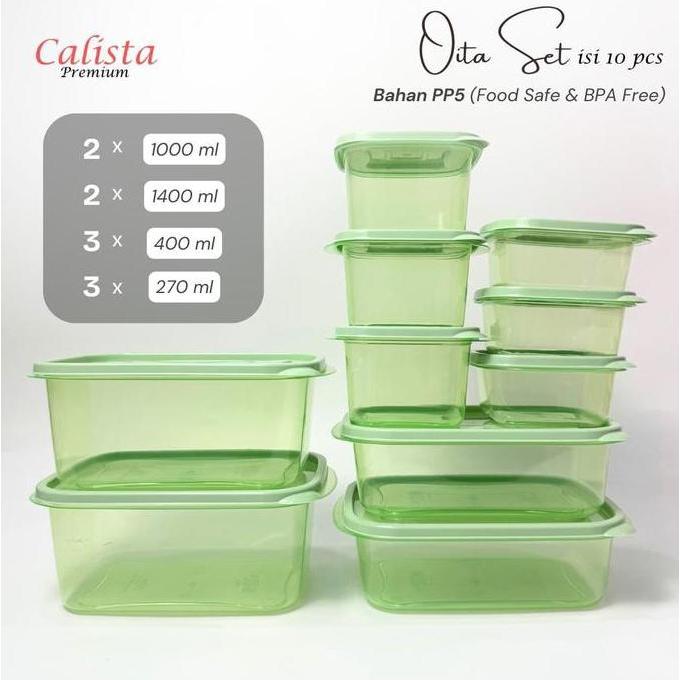 FYP TOPLES CALISTA OITA NEW BENING PUTIH FOOD KONTAINER PENYIMPANAN KULKAS TOPLES OITA WADAH PENYIMP