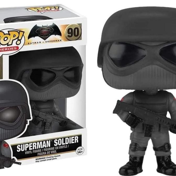 HOT SALE FUNKO POP BATMAN V SUPERMAN SUPERMAN SOLDIER #90 TERMURAH