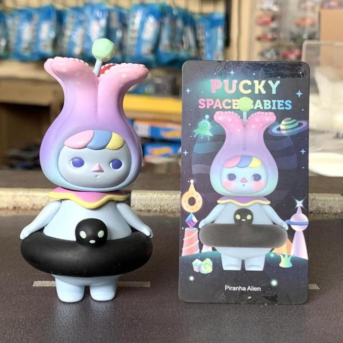 POP MART PUCKY SPACE BABIES PIRANHA ALIEN - PRELOVED TTMT