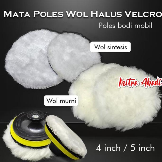 Mata Pad Wol Halus Poles Gerinda Velcro Polishing Mobil
