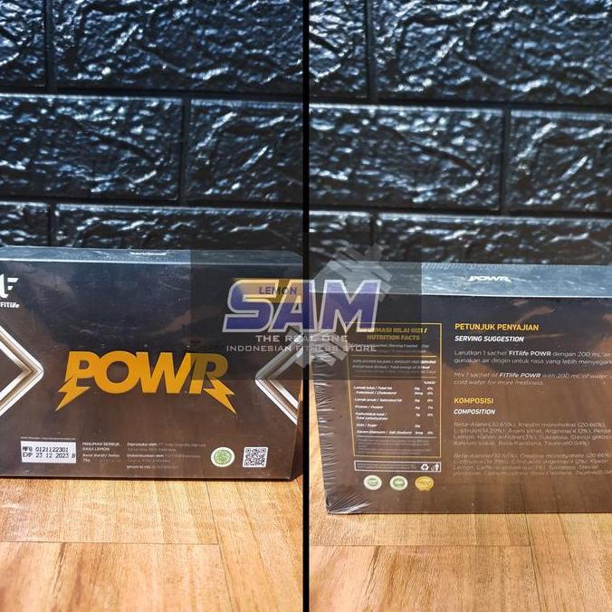 Suplemen Fitness Fitlife Powr 15 Serving Malang Pre Workout