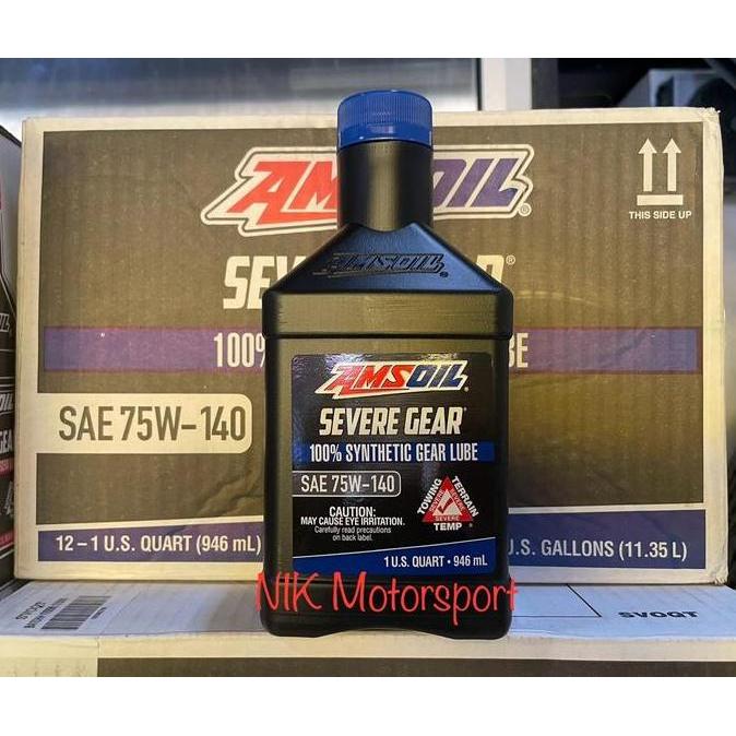 Sale Amsoil Severe Gear 100% Synthetic Gear Lube 75W90 / 75W140 - Amsoil Oil Lsd - 946Ml