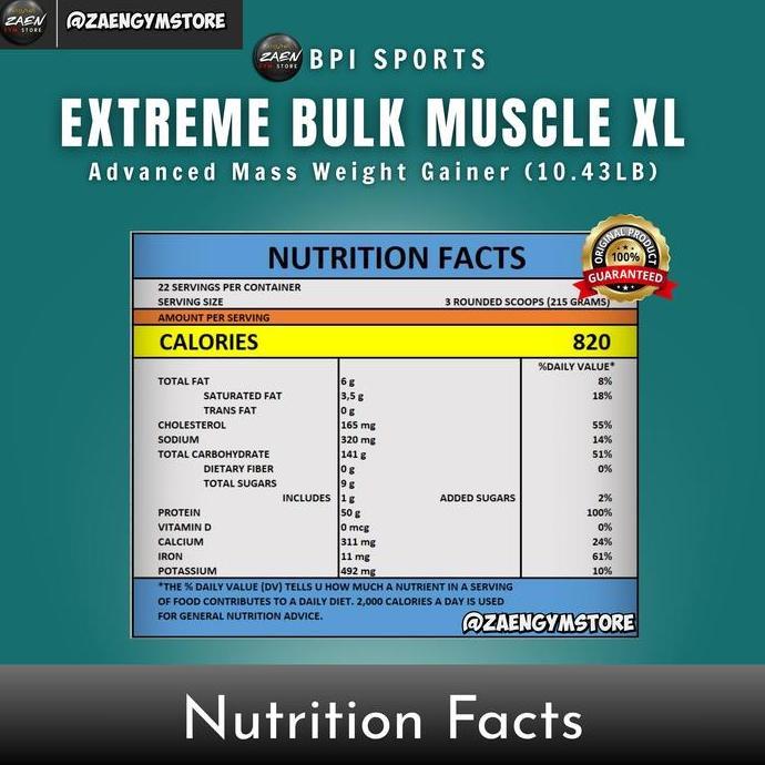 Bpi Sports Bulk 10 Lbs Muscle Xl Gainer Weight Gainer