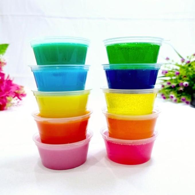 Promo Gheduplay Paket Slime Isi 5 Pcs Tofu Nutrijell Jelly Slime Original Squishy Toys Fluffy Slimes