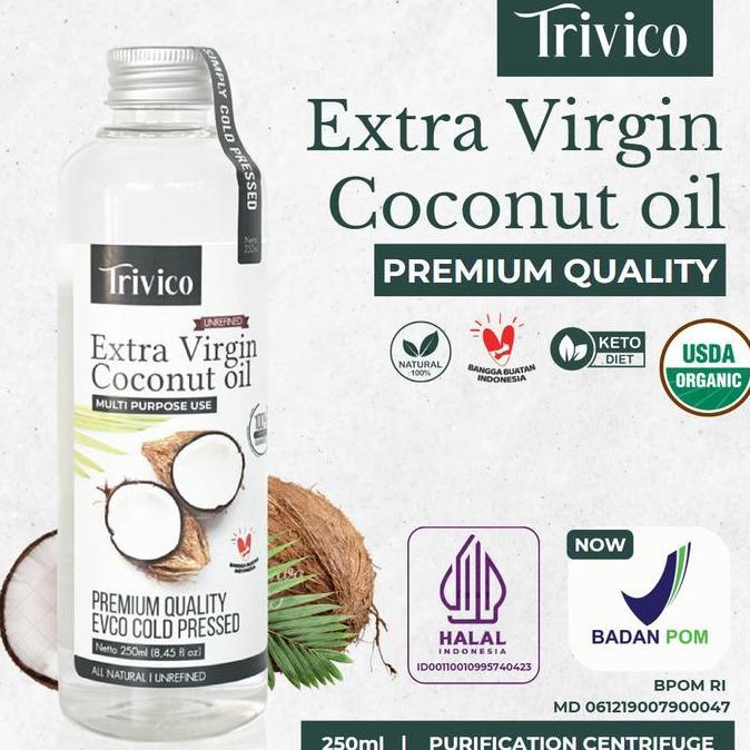 TRIVICO VCO Virgin Coconut OIL 250ML / MINYAK KELAPA MURNI COCONUT OIL