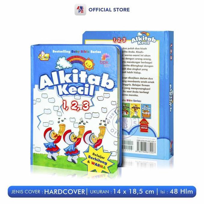 Buku Alkitab Kecil Seri Cerita Natal Dan 1 2 3 / Boardbook Anak Bilingual / BPK Gunung Mulia / BPK G